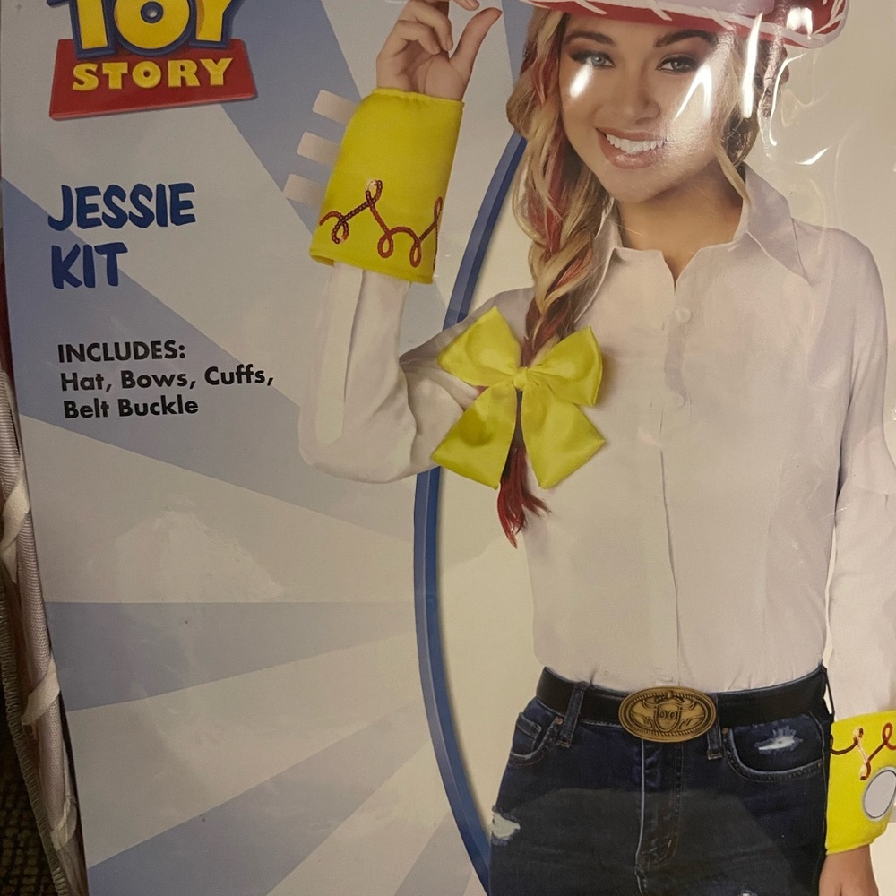 Spirit Halloween, Toy Story, Jessie Costume Kit with Yellow Accents